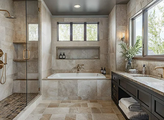 Luxury master bathroom